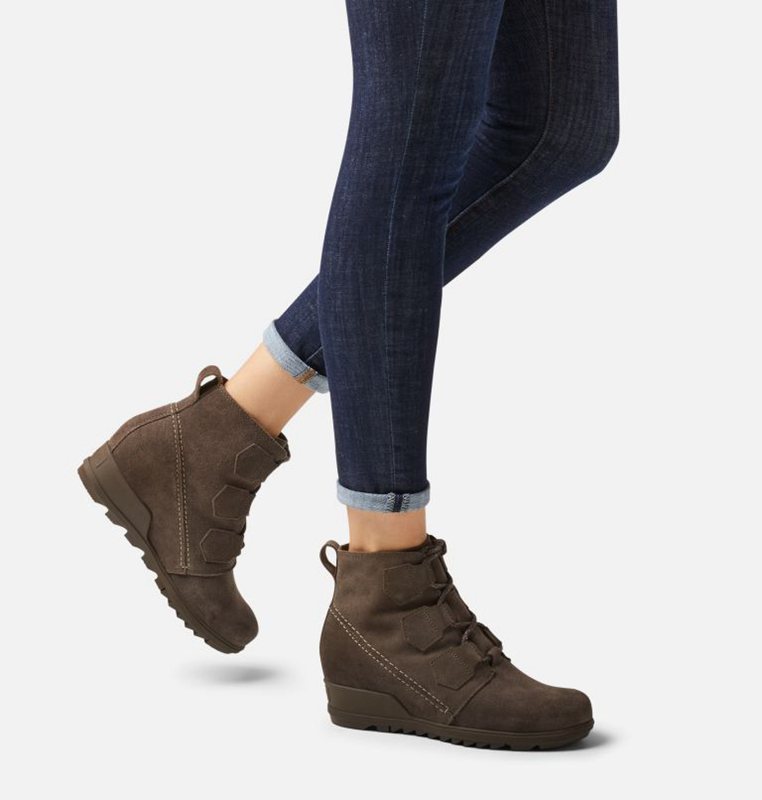 Sorel Dam Wedges Brun - Evie™ Lace Bootie - TGC-460291